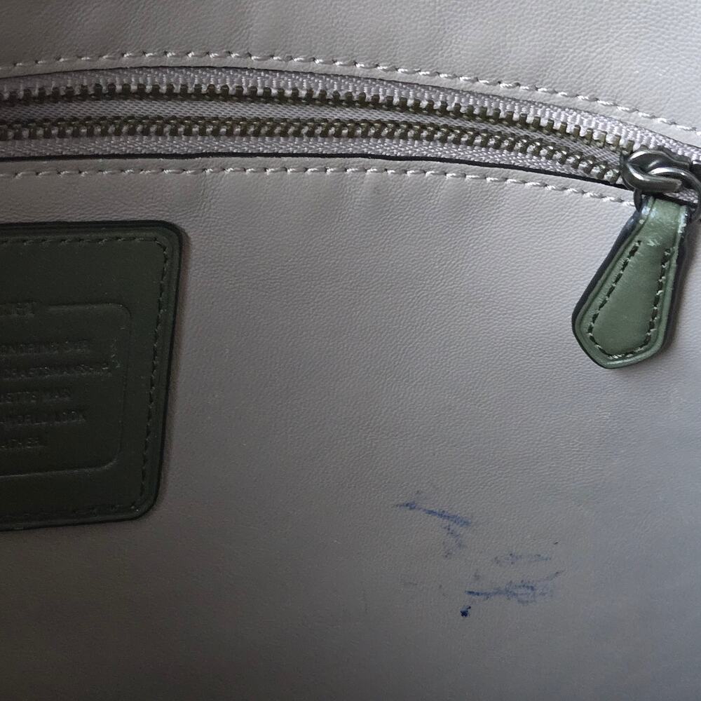 Coach Black and Gray Leather Shoulder Bag - Picture 16 of 16